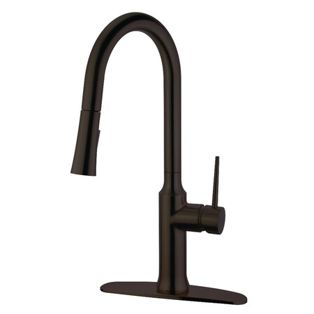 Gourmetier LS2725NYL Single-Handle Pull-Down Kitchen Faucet, Oil Rubbed Bronze LS2725NYL